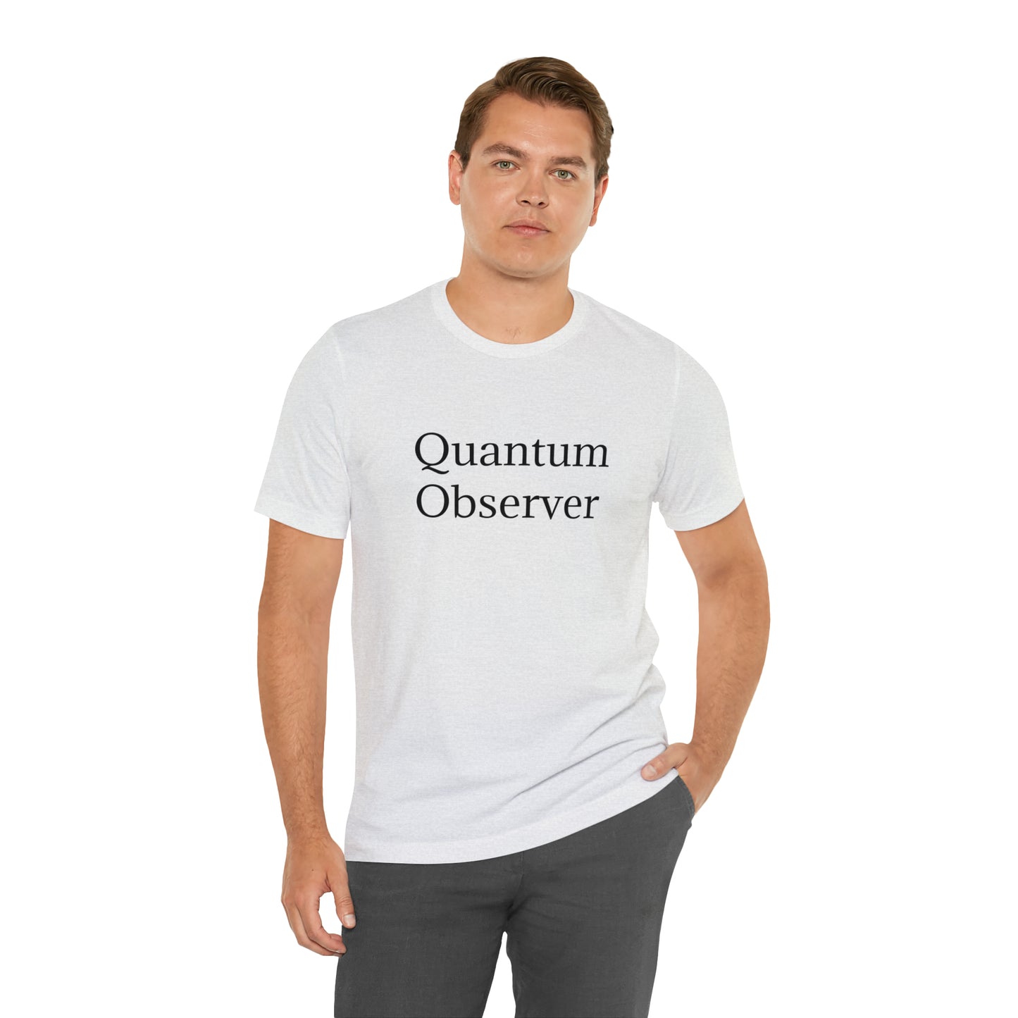 Quantum Observer Unisex Jersey Short Sleeve Tee