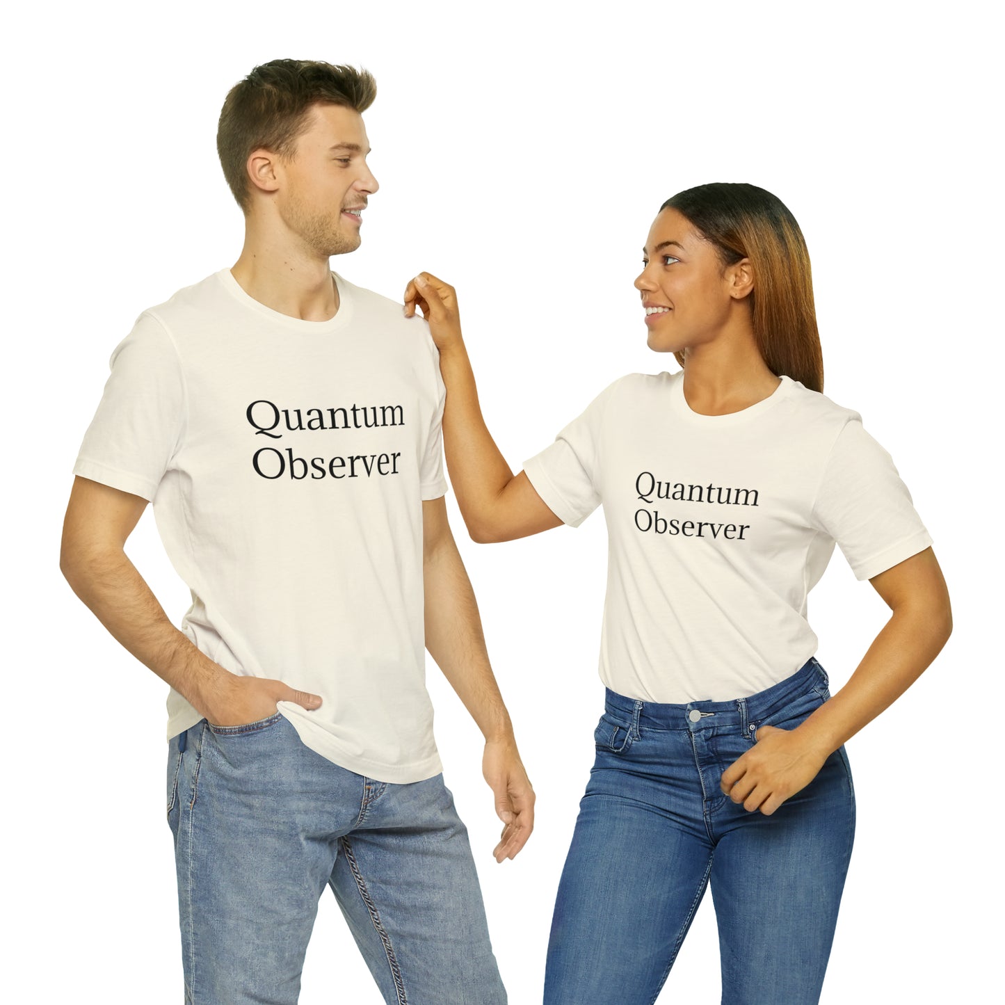 Quantum Observer Unisex Jersey Short Sleeve Tee