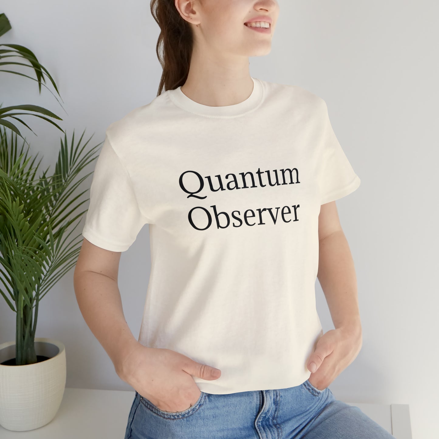 Quantum Observer Unisex Jersey Short Sleeve Tee