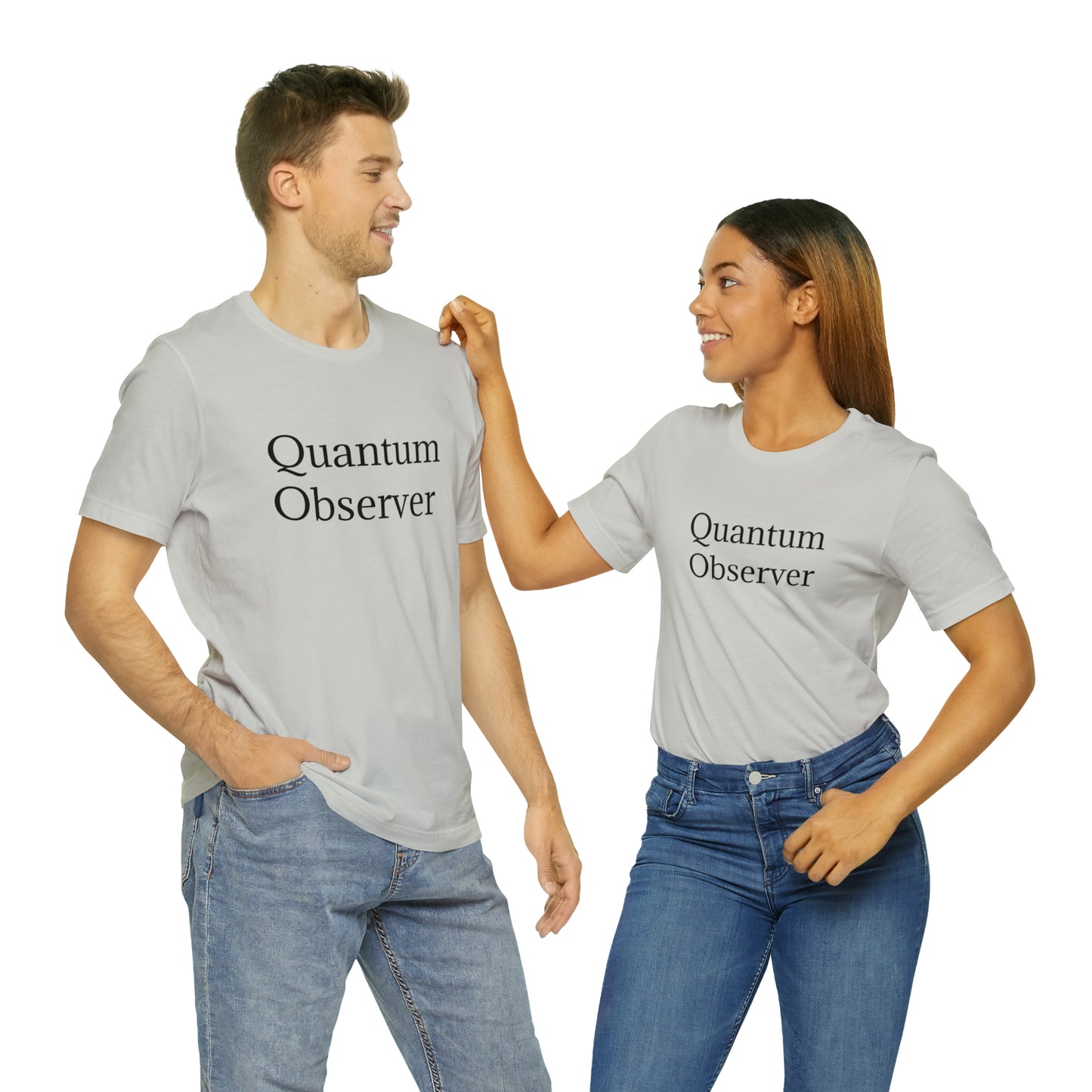 Quantum Observer Unisex Jersey Short Sleeve Tee