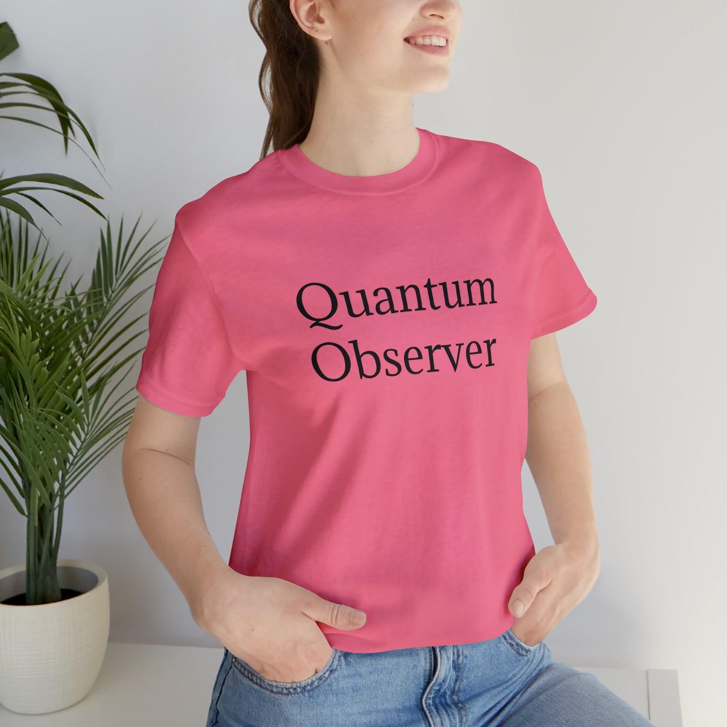 Quantum Observer Unisex Jersey Short Sleeve Tee