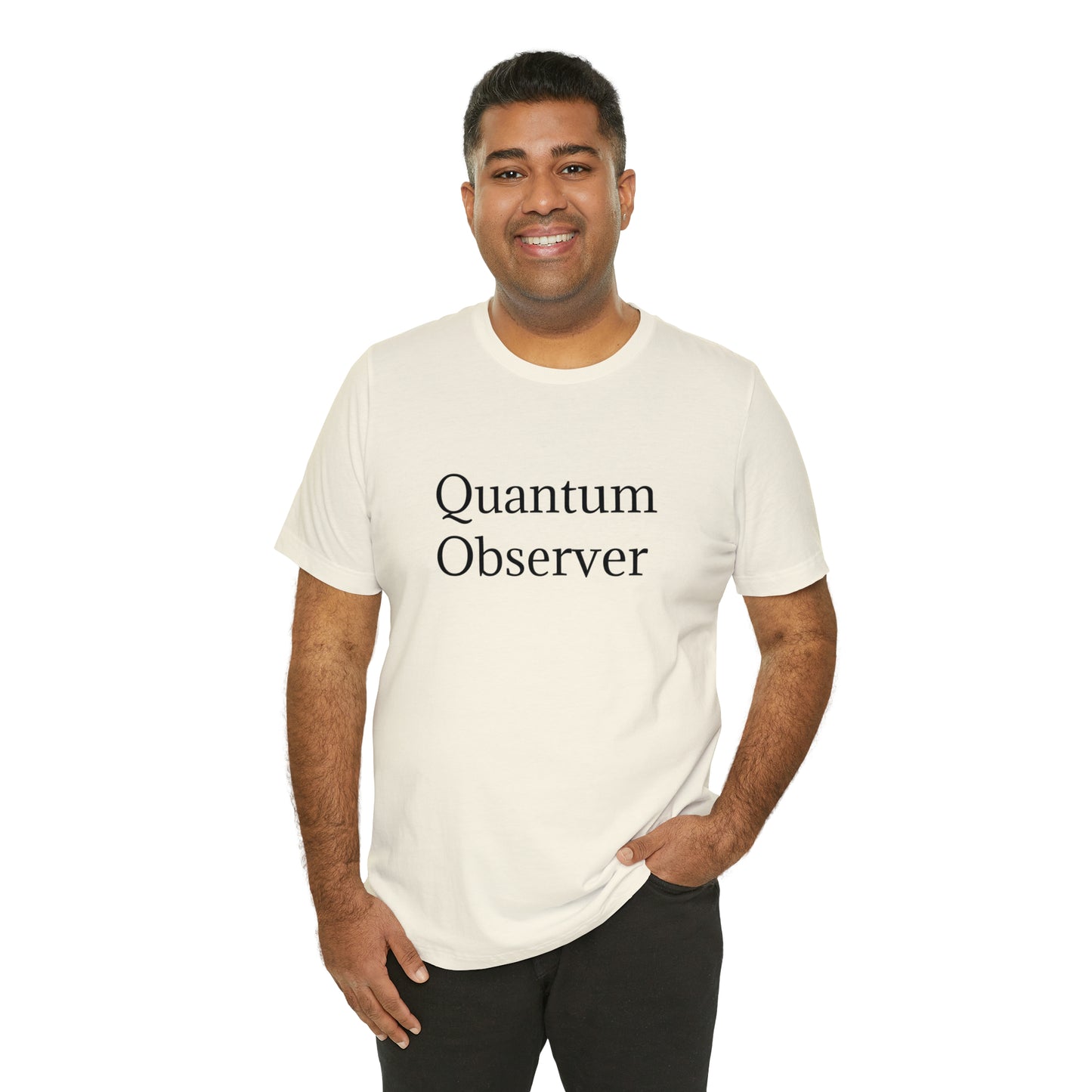 Quantum Observer Unisex Jersey Short Sleeve Tee