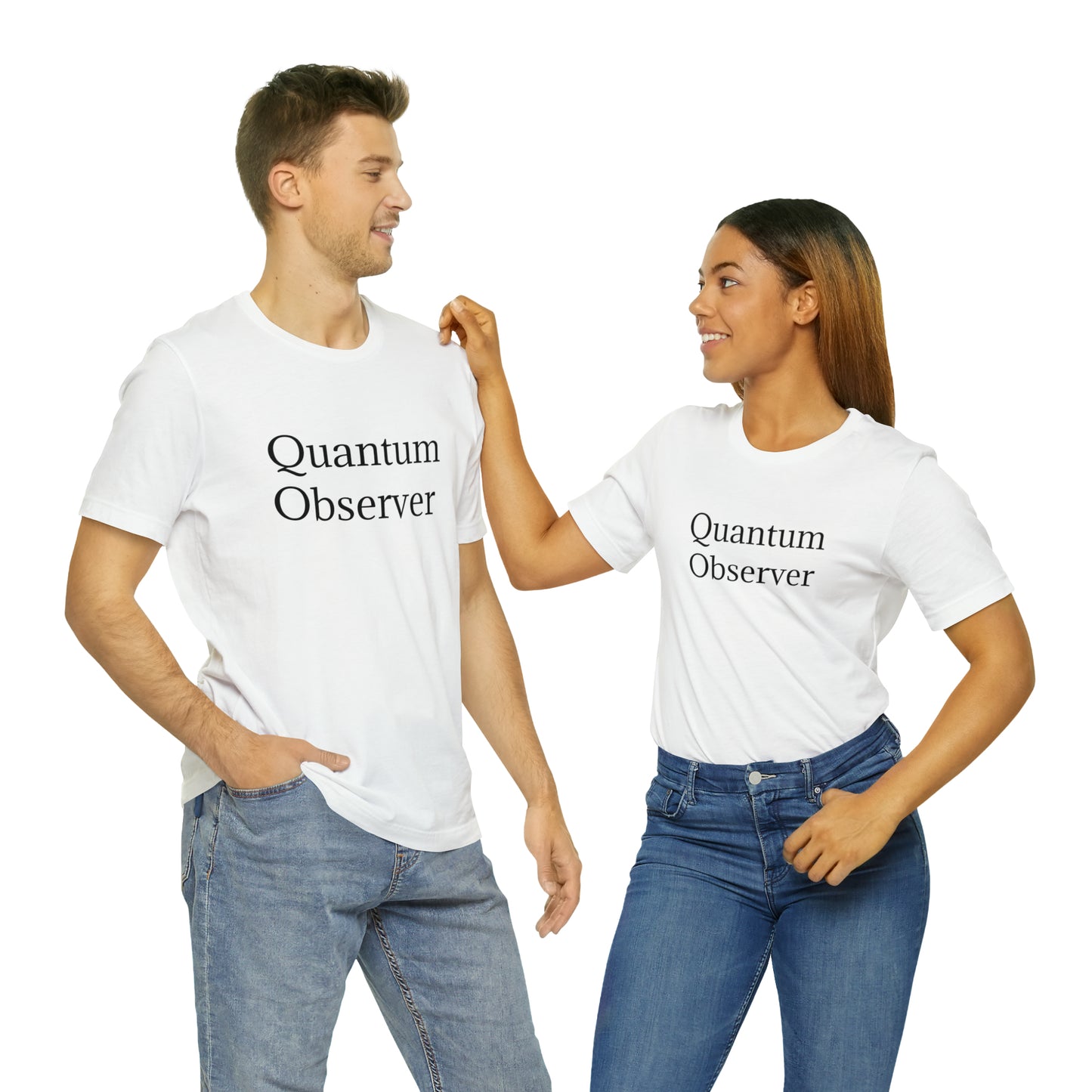 Quantum Observer Unisex Jersey Short Sleeve Tee