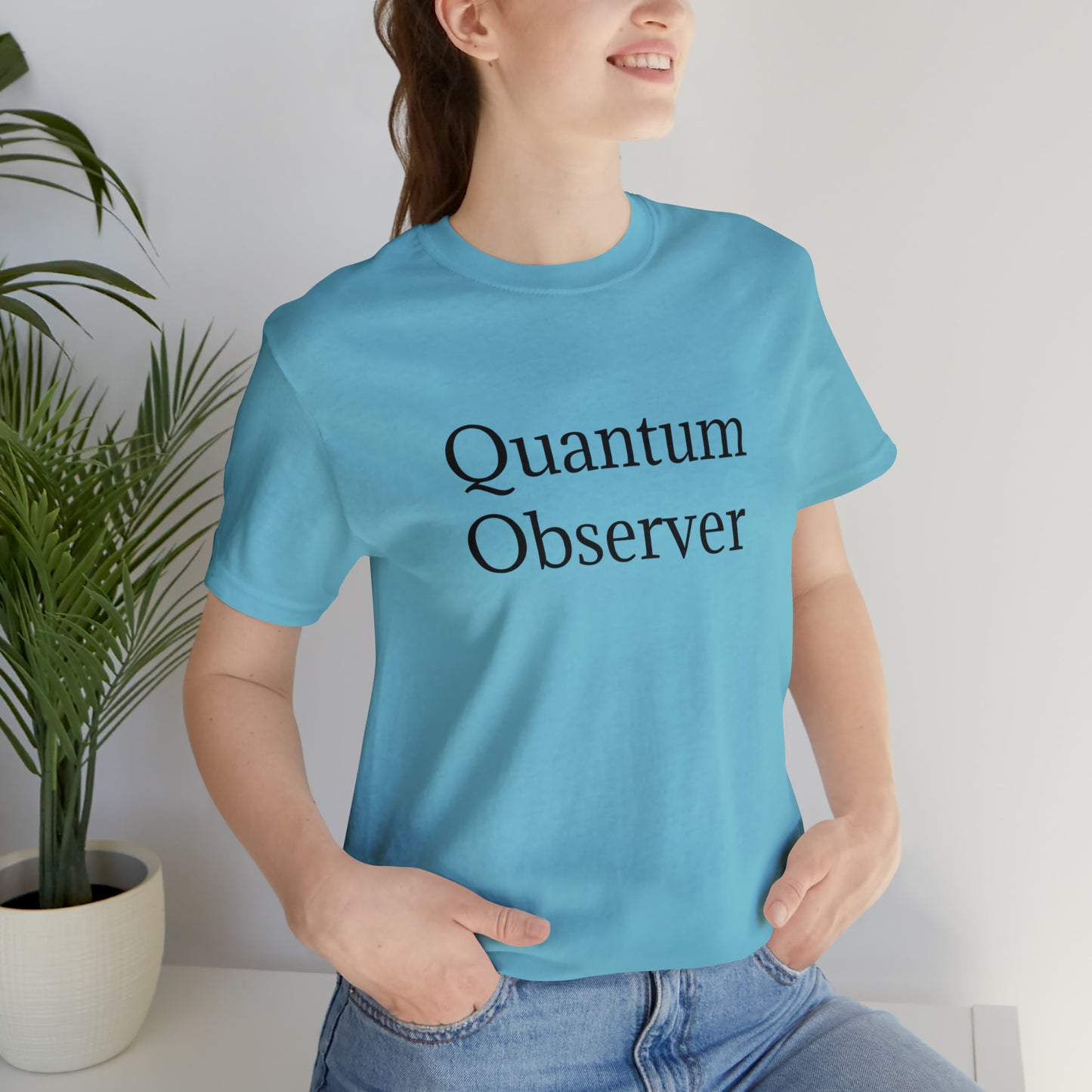 Quantum Observer Unisex Jersey Short Sleeve Tee