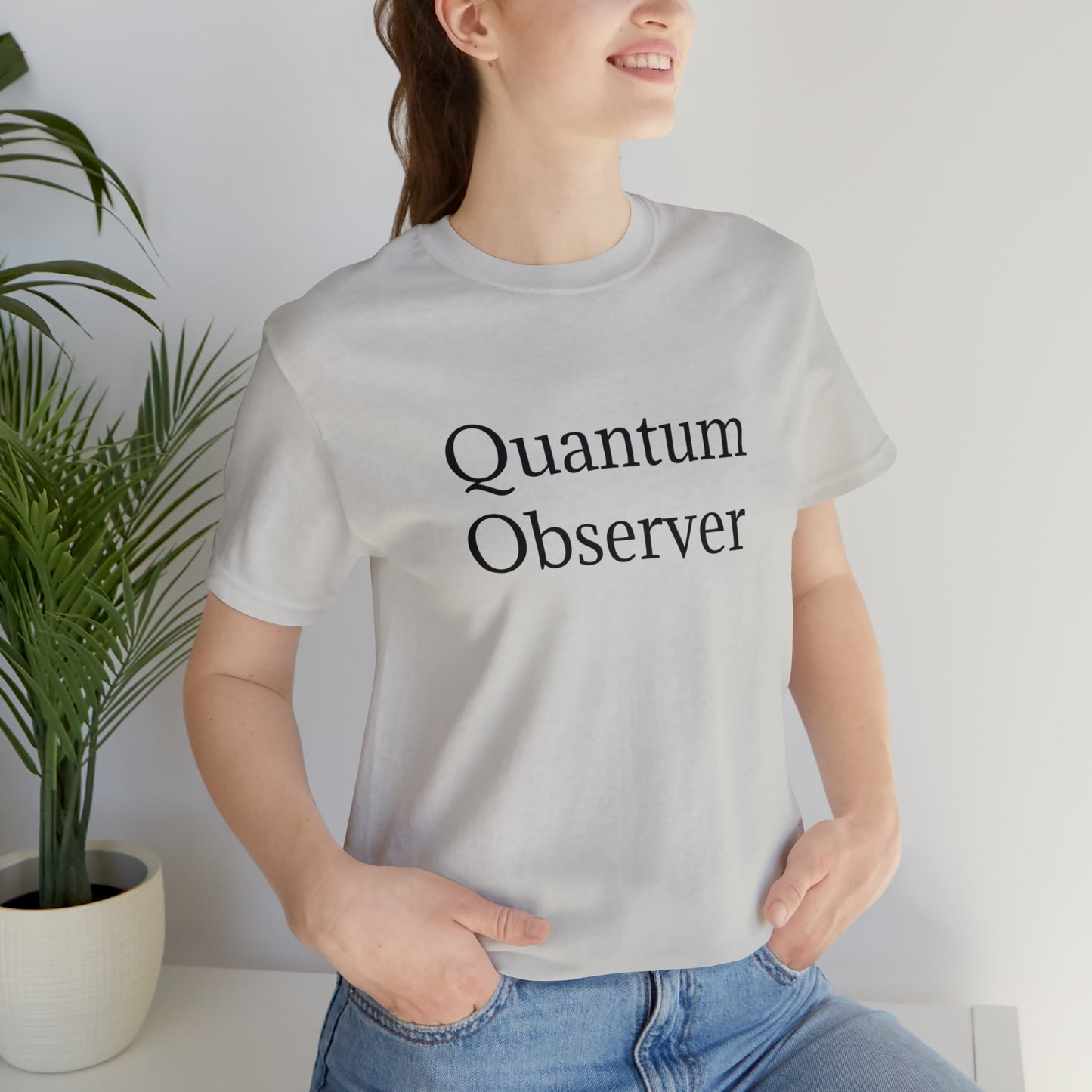 Quantum Observer Unisex Jersey Short Sleeve Tee