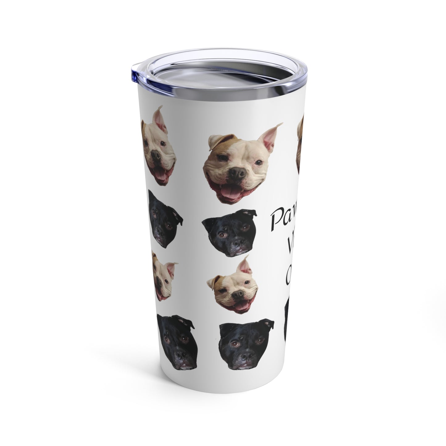 Rocky and Apollo Pawsitive Vibes Only Tumbler 20oz