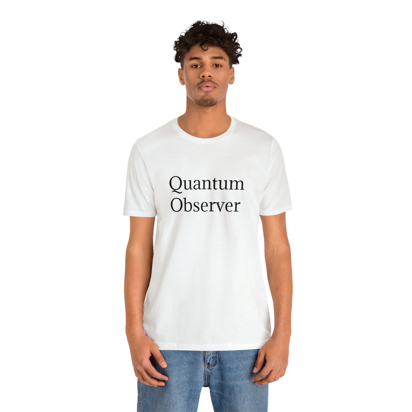 Quantum Observer Unisex Jersey Short Sleeve Tee