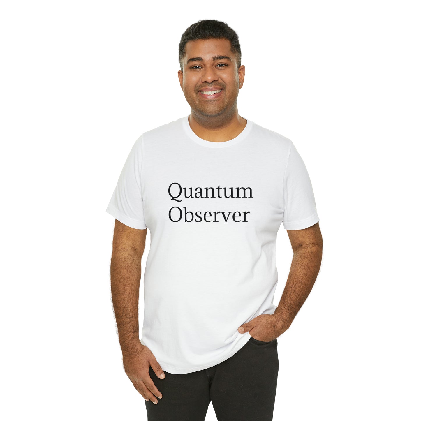 Quantum Observer Unisex Jersey Short Sleeve Tee