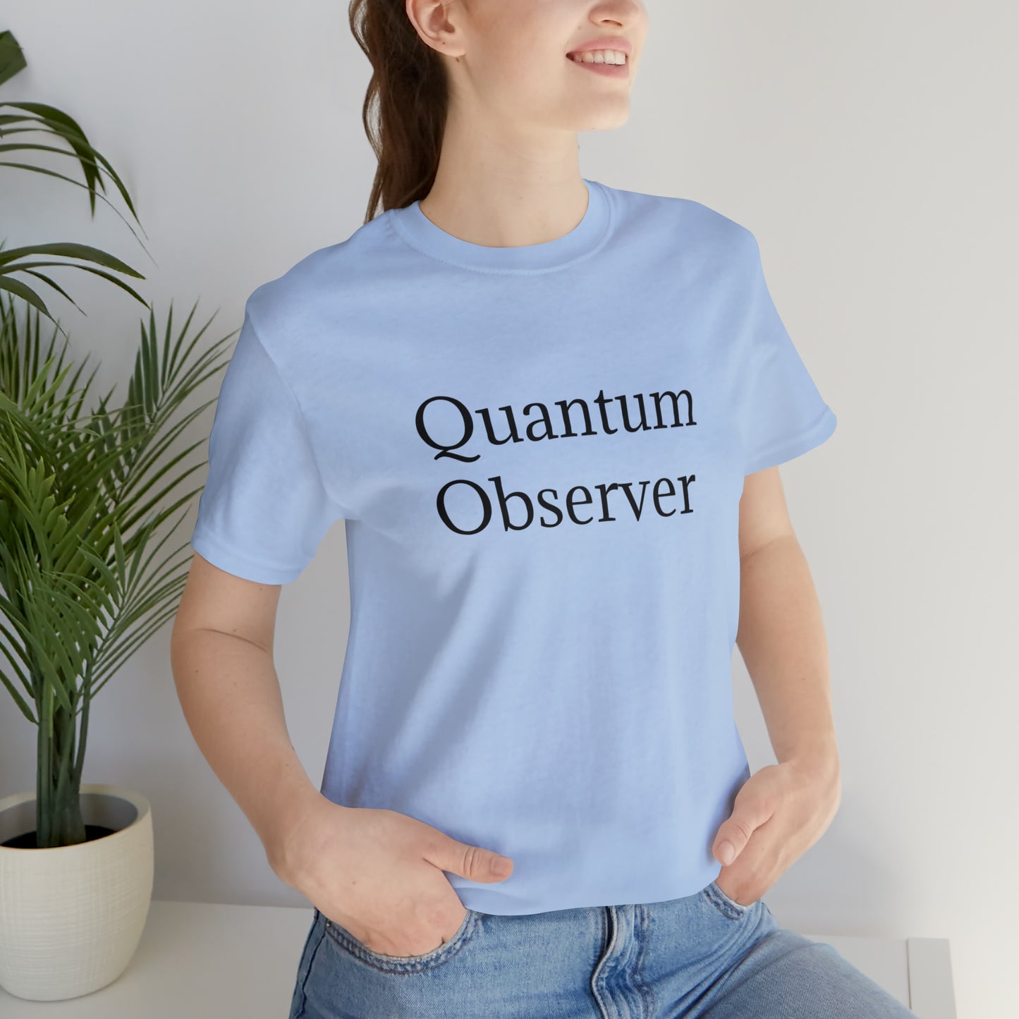 Quantum Observer Unisex Jersey Short Sleeve Tee