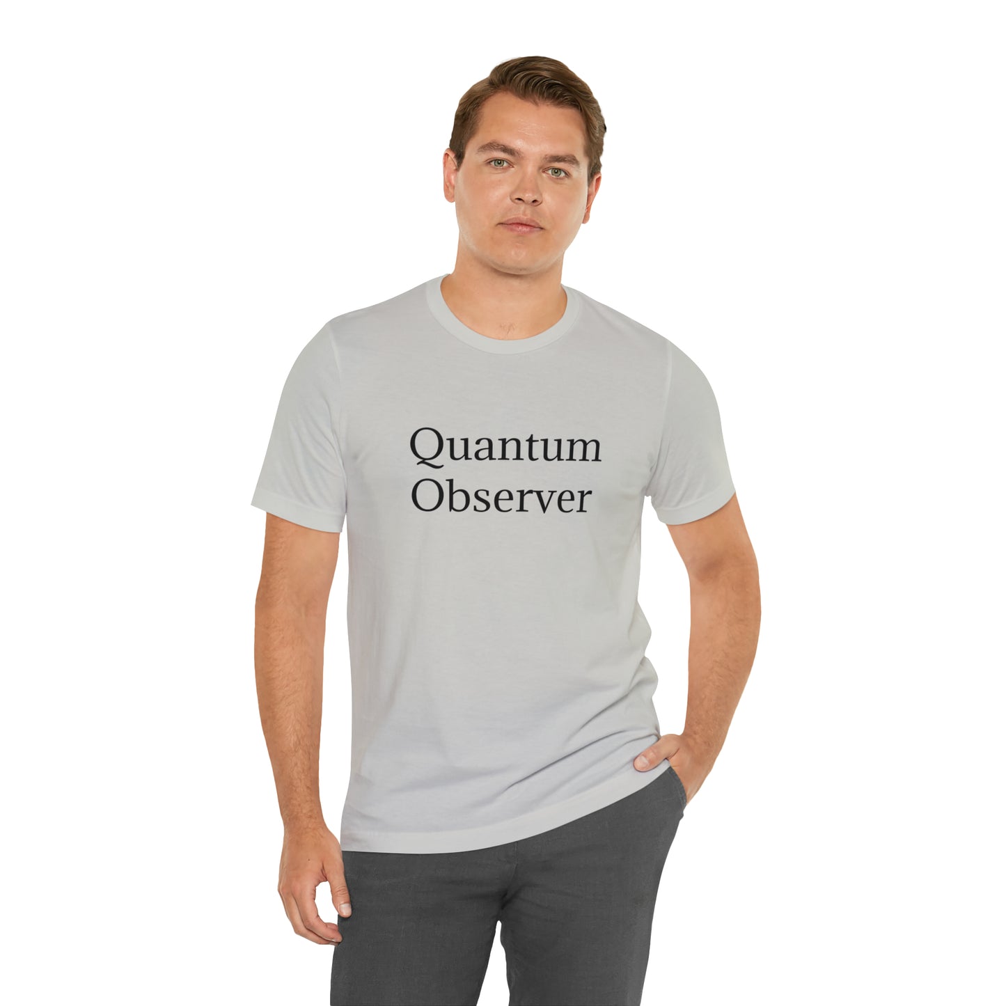 Quantum Observer Unisex Jersey Short Sleeve Tee