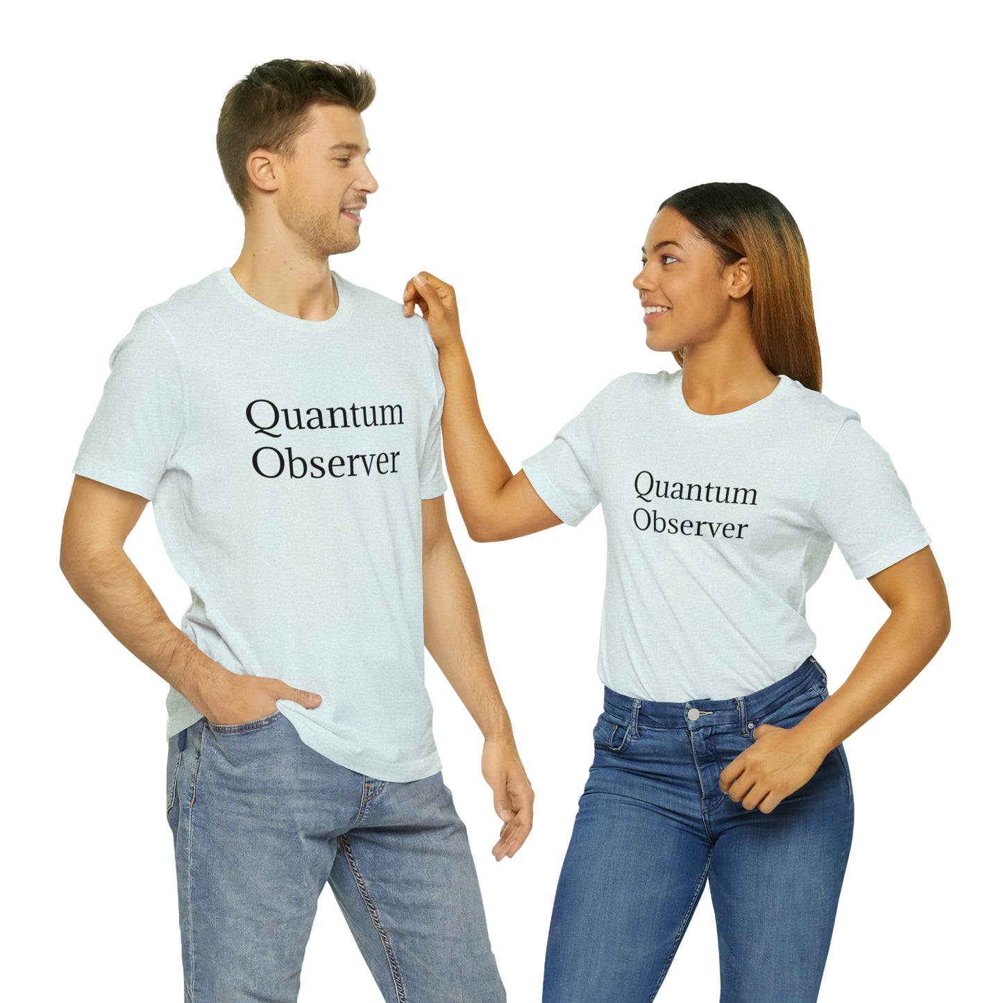 Quantum Observer Unisex Jersey Short Sleeve Tee