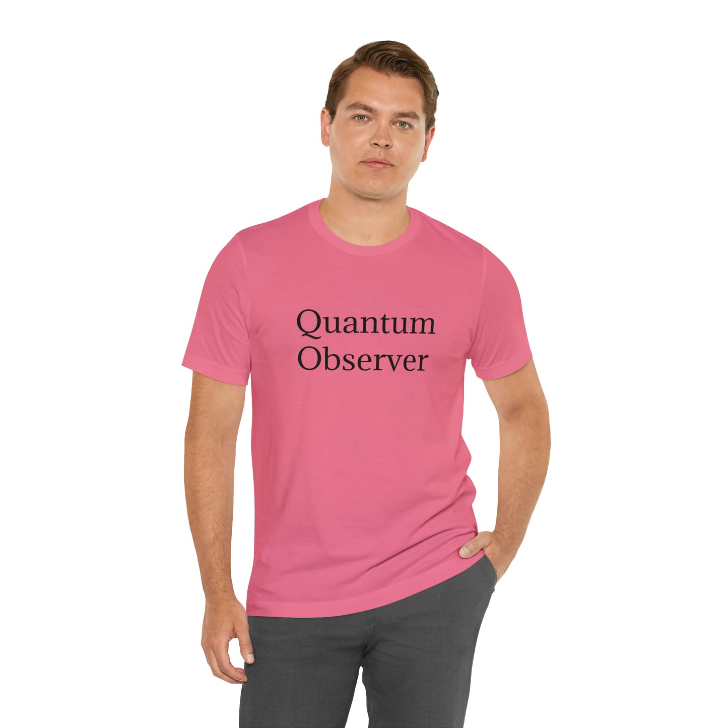 Quantum Observer Unisex Jersey Short Sleeve Tee