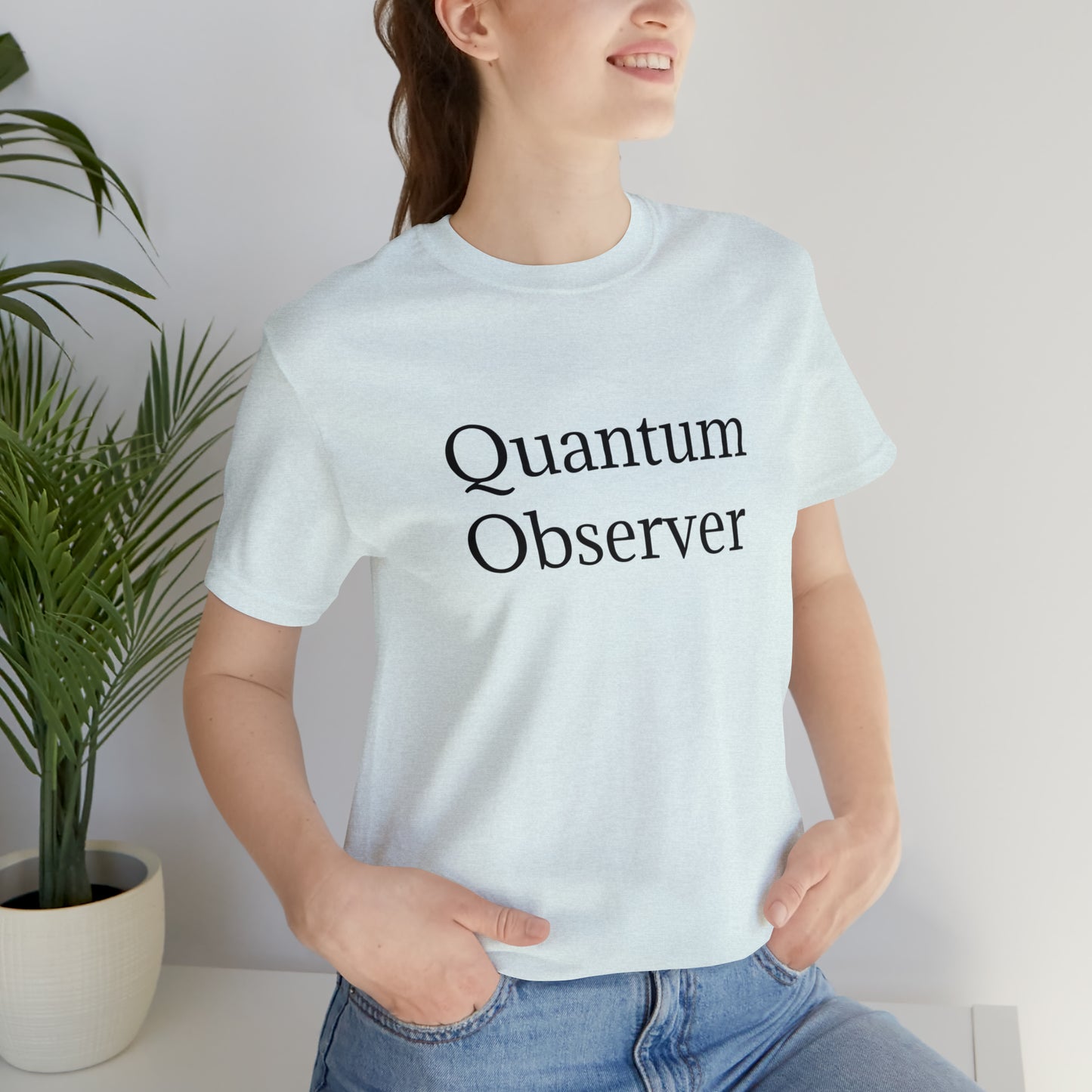 Quantum Observer Unisex Jersey Short Sleeve Tee