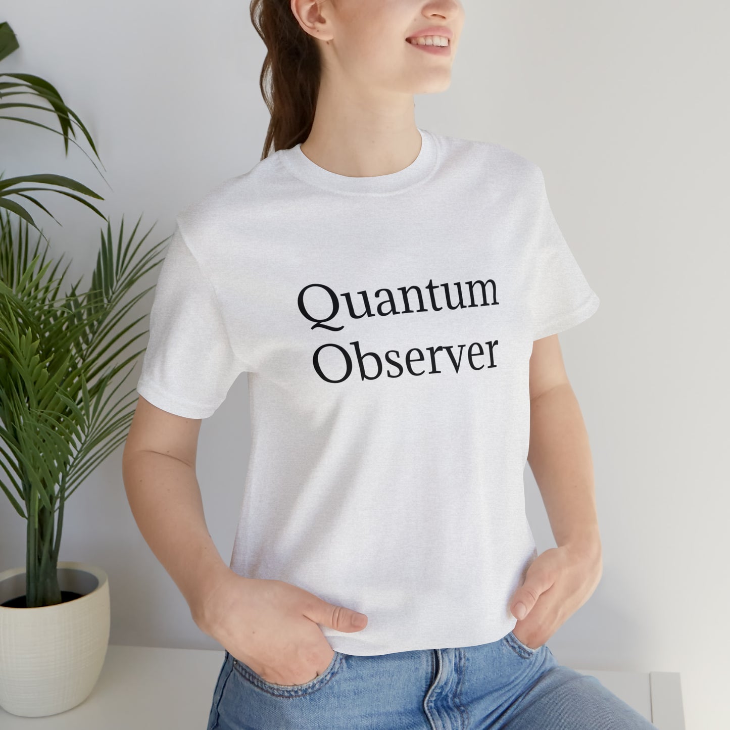 Quantum Observer Unisex Jersey Short Sleeve Tee