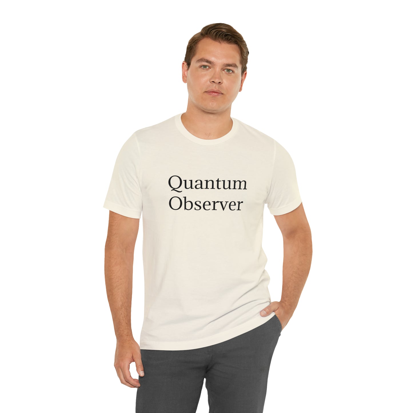 Quantum Observer Unisex Jersey Short Sleeve Tee