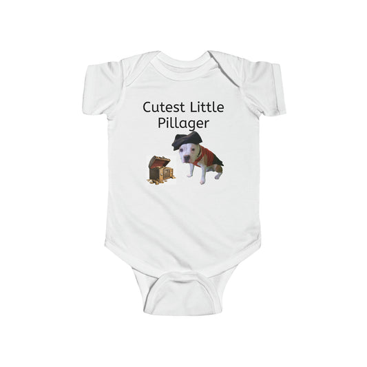 Cutest Little Pillager Pirate Infant Fine Jersey Bodysuit