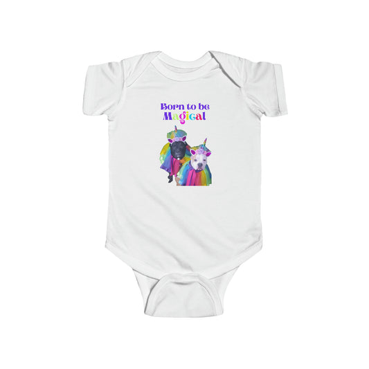 Born to be Magical Unicorn Infant Fine Jersey Bodysuit